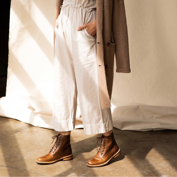 Nisolo Amalia All-Weather lace-up leather ankle boot in brown size 6.5 - Picture 12 of 12